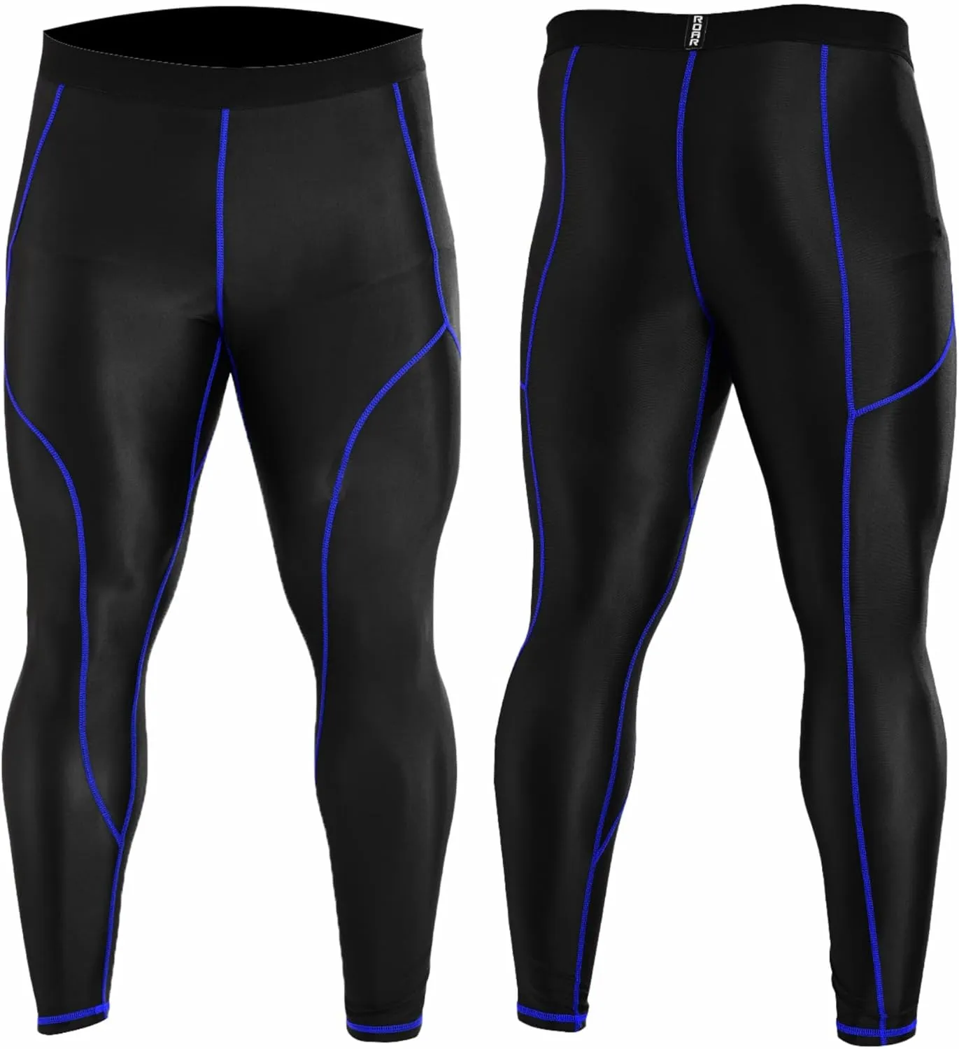 ROAR-INT Compression Pants Men MMA Leggings No-Gi Grappling Spats BJJ Pants Compression Tights Jiu Jitsu Spats