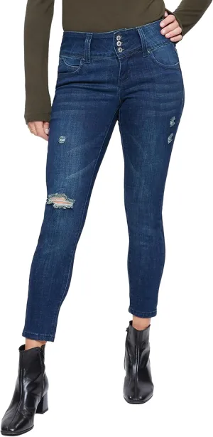 Royalty For Me Womens Women's Petite Sustainable Wannabettabutt Mid Rise Jeans