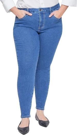 Royalty For Me Womens Women's Plus Size Sustainable Curvy Fit High Rise Skinny Jeans