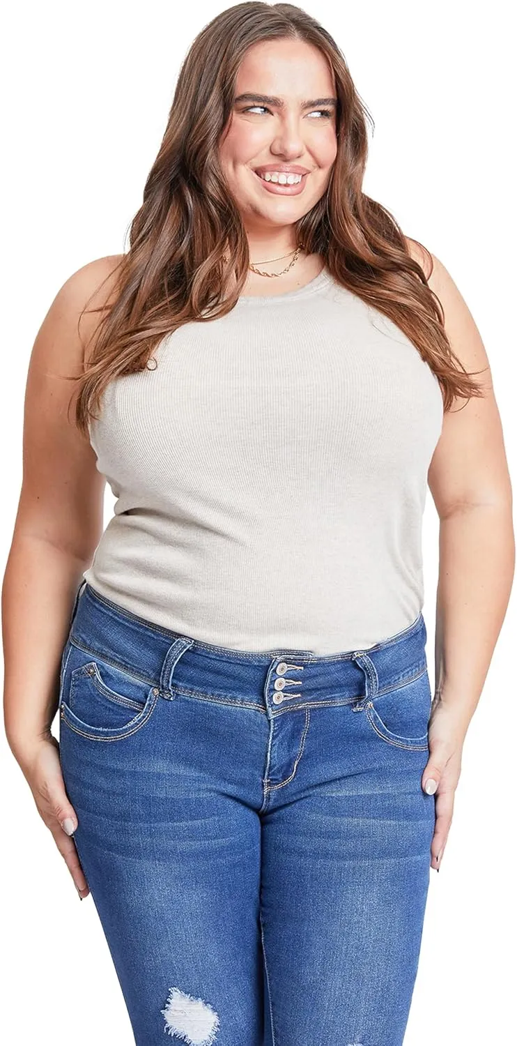 Royalty For Me Womens Women's Plus Size Sustainable Wannabettabutt Skinny Jeans