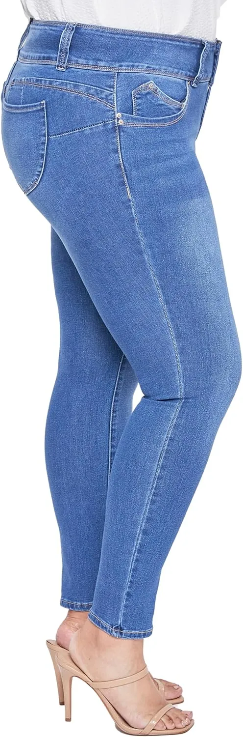 Royalty For Me Womens Women's Plus Size Sustainable Wannabettabutt Skinny Jeans