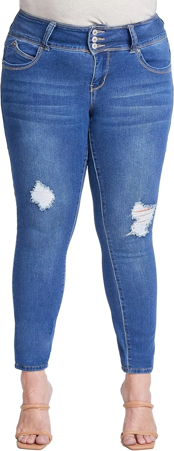 Royalty For Me Womens Women's Plus Size Sustainable Wannabettabutt Skinny Jeans