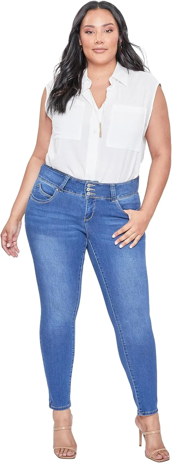 Royalty For Me Womens Women's Plus Size Sustainable Wannabettabutt Skinny Jeans
