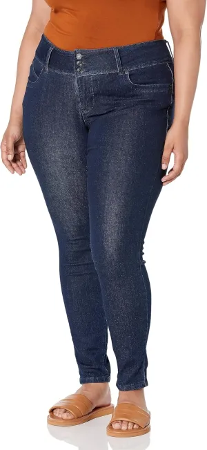 Royalty For Me Womens Women's Plus Size Wannabettabutt 3 Button Lycra Sustainable Jean