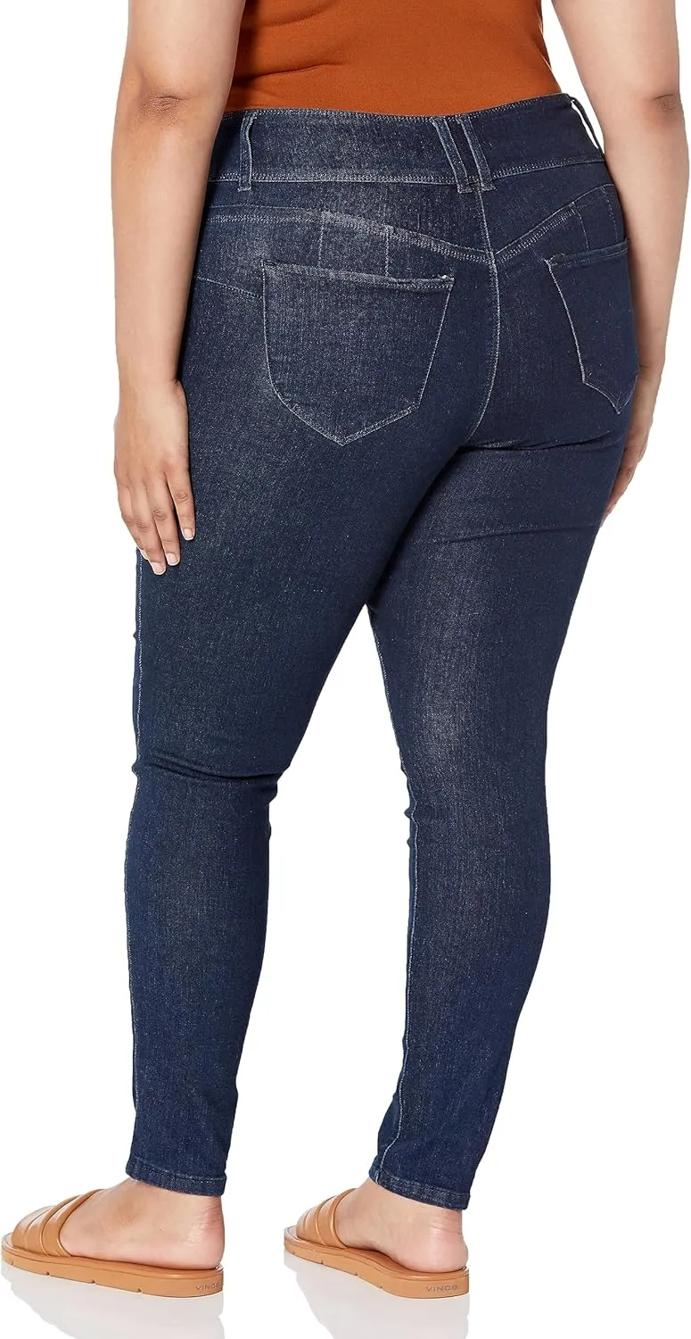 Royalty For Me Womens Women's Plus Size Wannabettabutt 3 Button Lycra Sustainable Jean