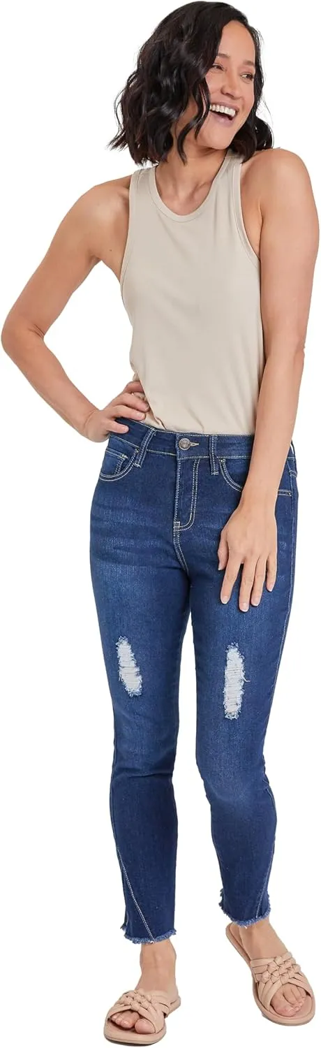 Royalty For Me Womens Women's Skinny Jean with Side Seam Insert Sustainable