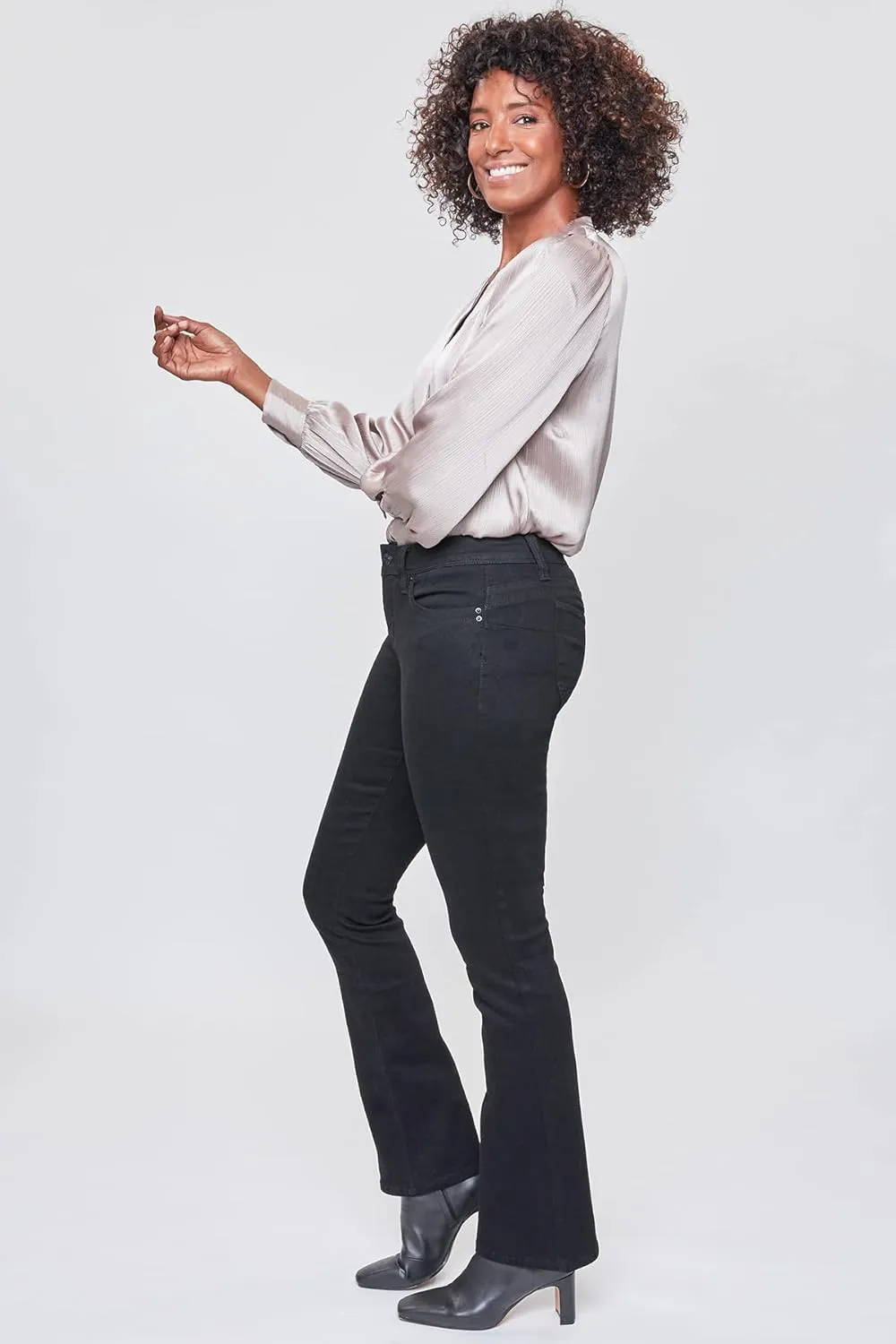 Royalty For Me Womens Womens Wannabettabutt Slim Boot Cut Lycra Sustainable Jean