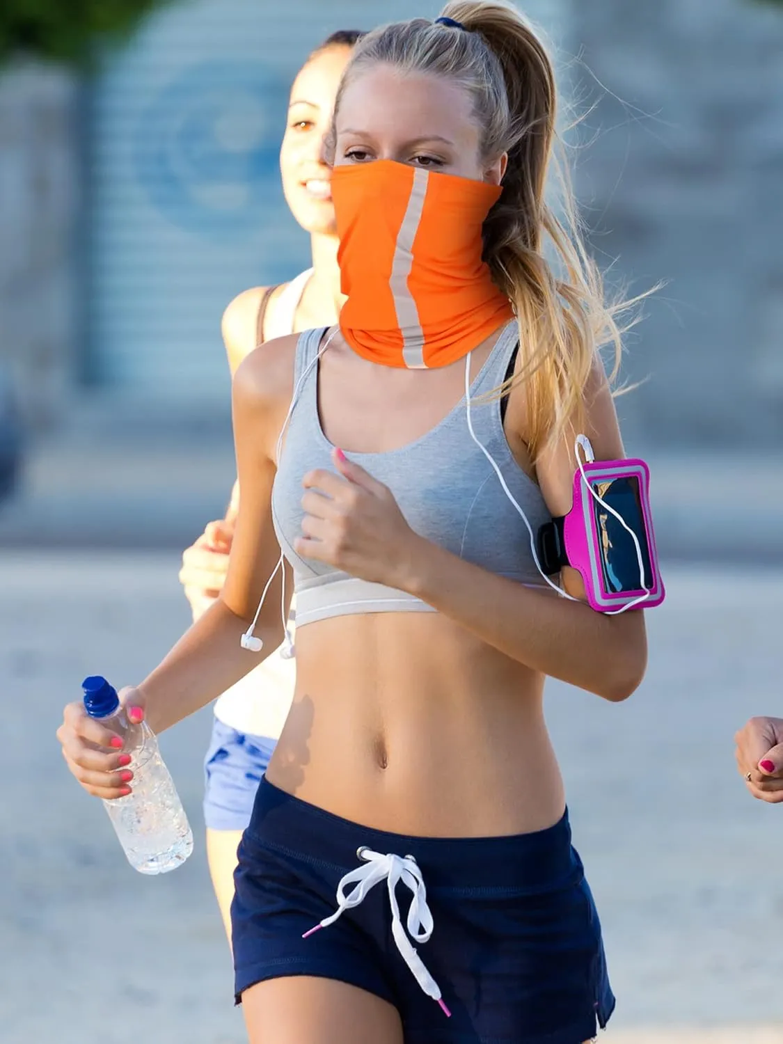 SATINIOR 8 Pcs Reflective Neck Gaiter Neon Safety Bandana Face Cover UV Sun Dust Wind Protection Mask Scarf for Men Women