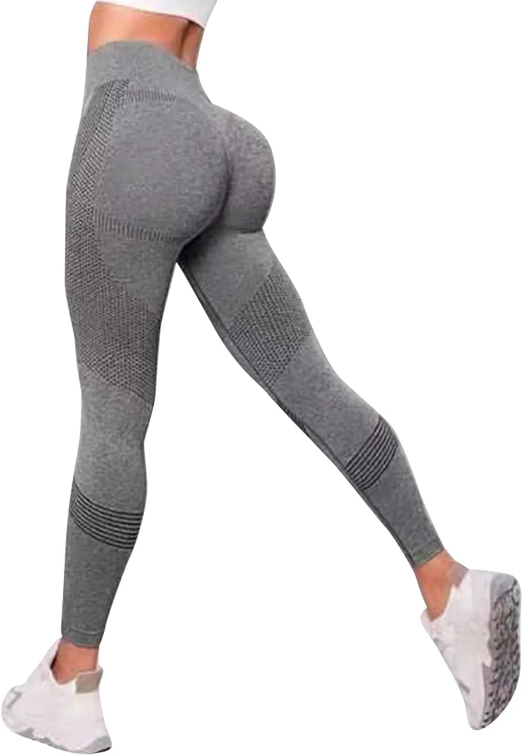 Scrunch Butt Lifting Leggings for Women - Smile Contour High Waisted Tights Tummy Control Gym Fitness Yoga Pants
