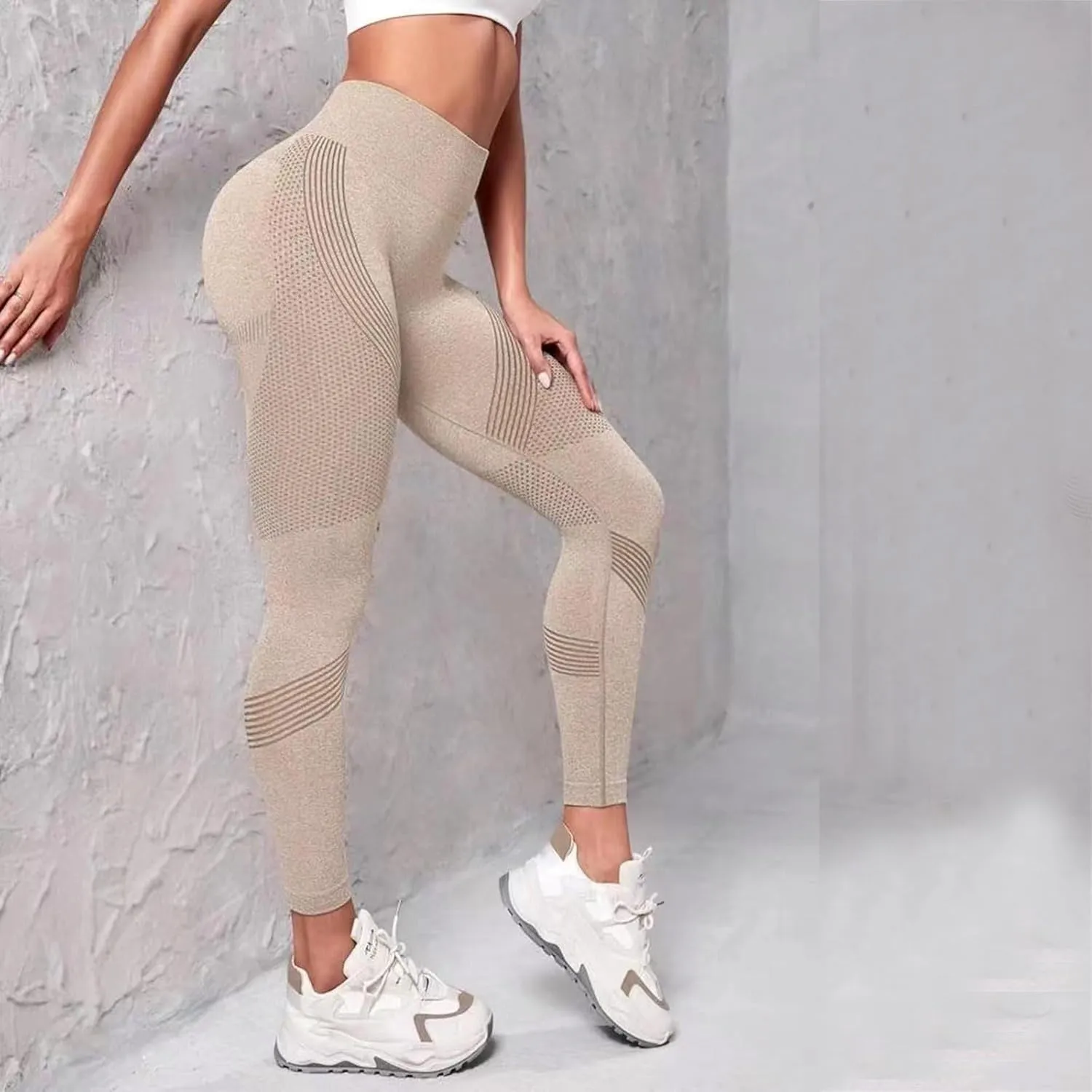 Scrunch Butt Lifting Leggings for Women - Smile Contour High Waisted Tights Tummy Control Gym Fitness Yoga Pants