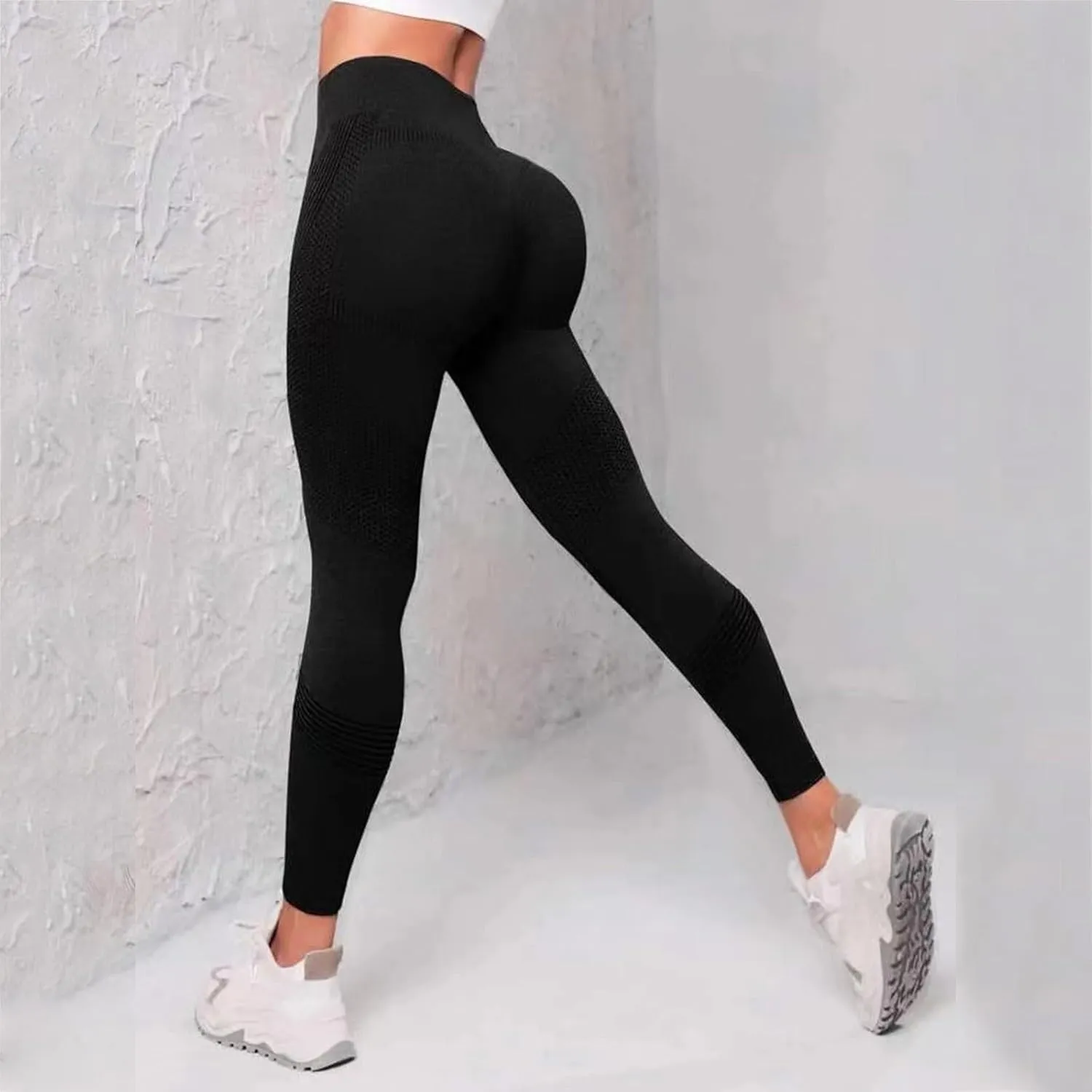 Scrunch Butt Lifting Leggings for Women - Smile Contour High Waisted Tights Tummy Control Gym Fitness Yoga Pants