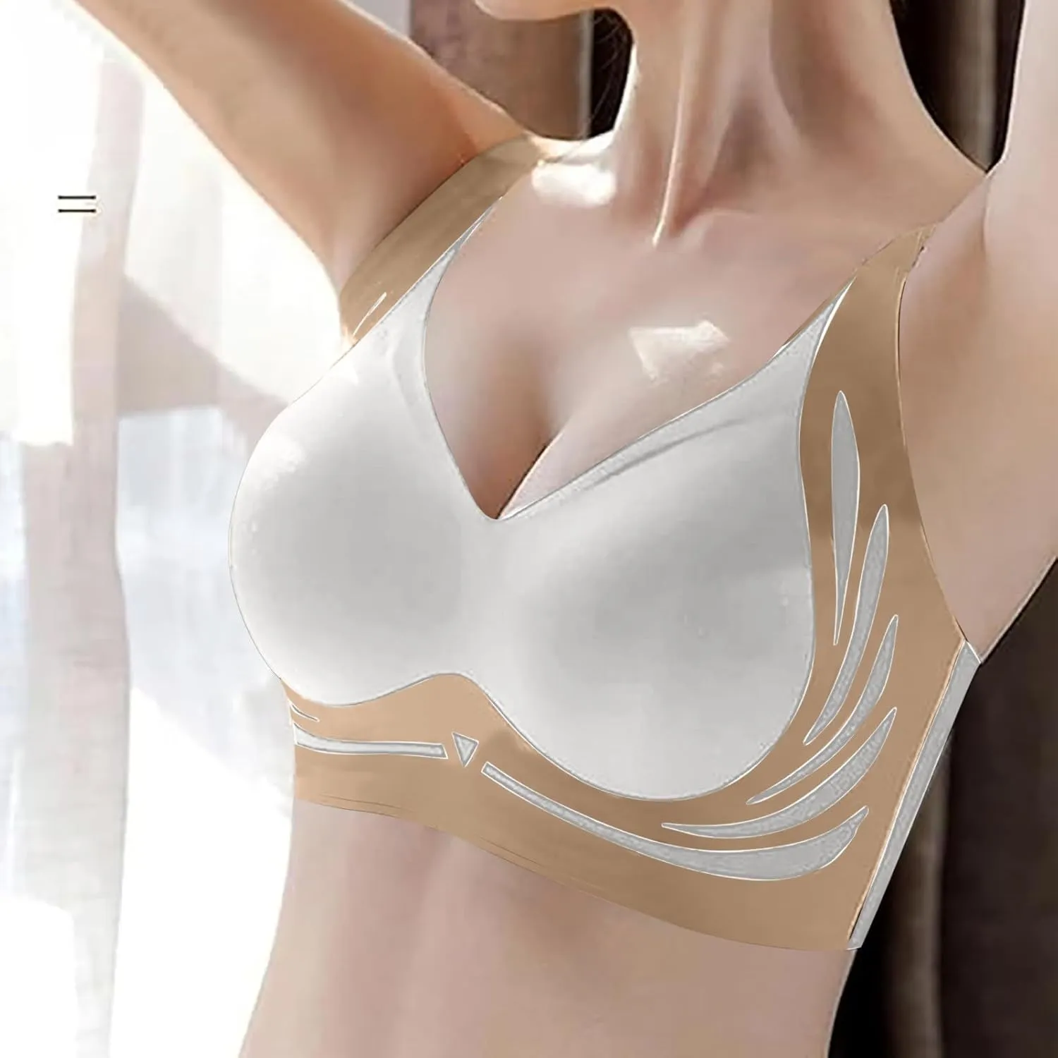Seamless Push Up Bras for Women Full Coverage Support Anti Sagging Smoothing Bra Comfort Soft Everyday Tshirt Bras