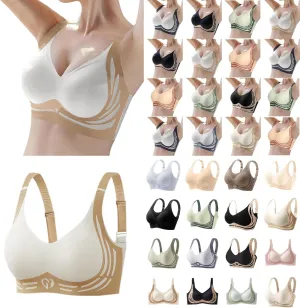 Seamless Push Up Bras for Women Full Coverage Support Anti Sagging Smoothing Bra Comfort Soft Everyday Tshirt Bras