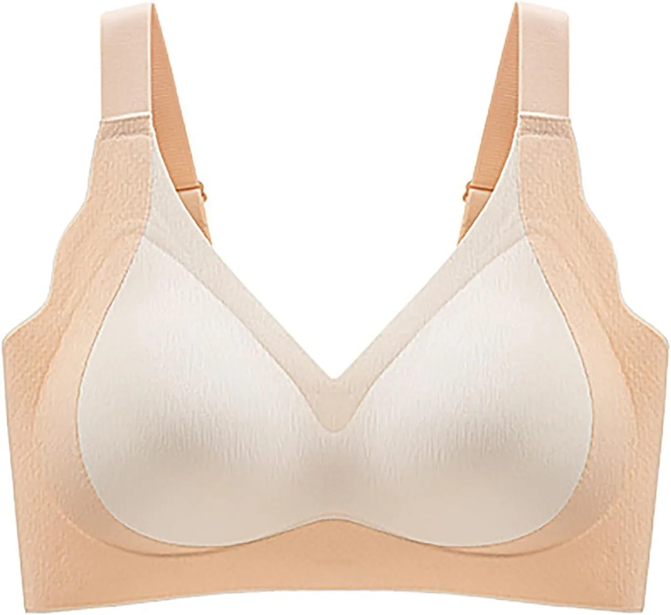 Seamless Sports Bras for Women Back Smoothing Wireless Bras Full Coverage Push Up Bras Comfort Everyday Bras