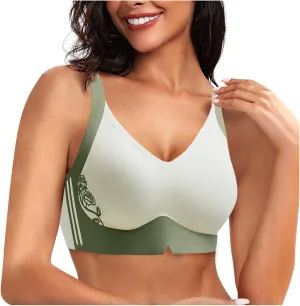 Seamless Sports Bras for Women Back Smoothing Wireless Bras Full Coverage Push Up Bras Comfort Everyday Bras