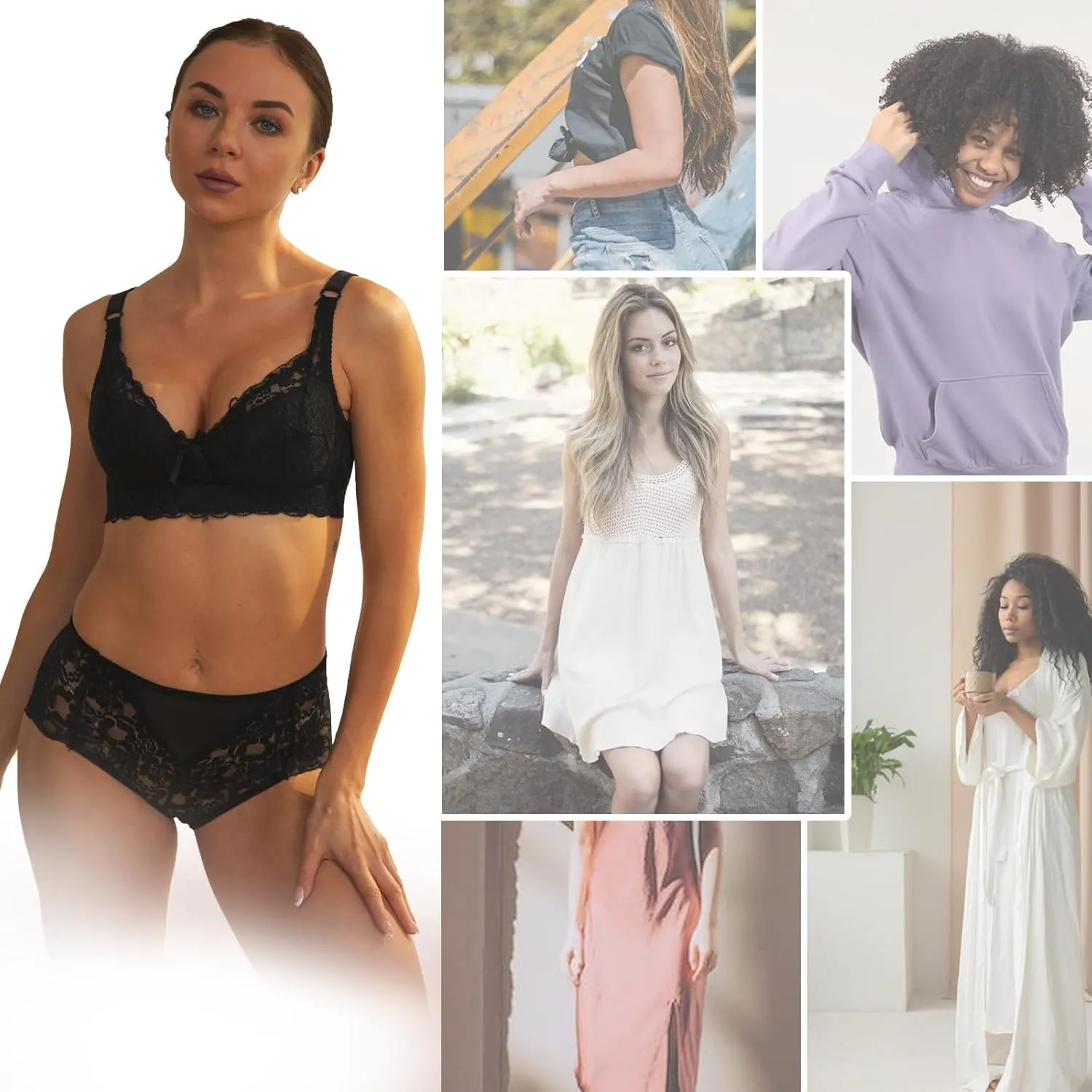 Sexy High Waisted Underwear for Women Plus Size Briefs Breathable Lace Panties High Waisted Cheekster Granny Panties