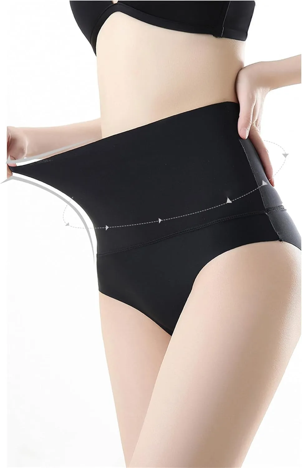 Shecurves 3-Pack High Waisted Tummy Control Briefs, Shapewear High Waisted No Show Briefs, Seamless Breathable Briefs