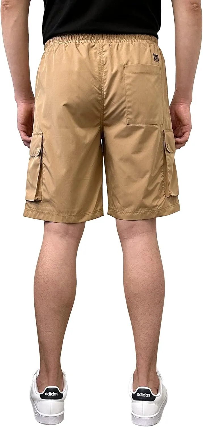 Southpole Men's Quick Dry Water Resistant Cargo Shorts, Inseam 9"
