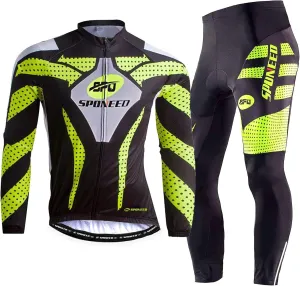 sponeed Men's Bicycle Clothing Long Sleeve for Road Bike Mountain Biking Pants Jersey