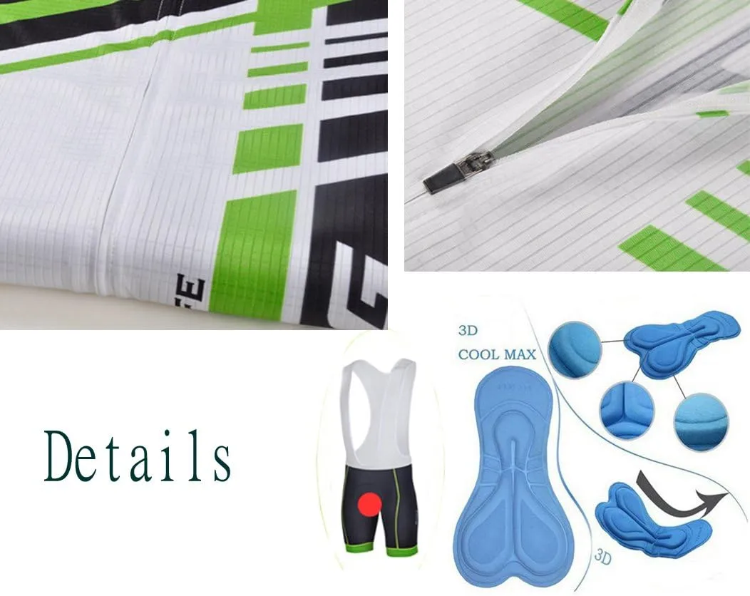 sponeed Men's Bicycle Jersey and Bib Set Short Pants