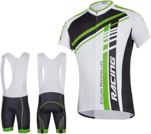 sponeed Men's Bicycle Jersey and Bib Set Short Pants