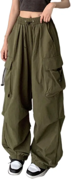 Straight Leg Cargo Sweatpants Women Comfortable High Waisted Jogging Pants with Pockets High Waisted Joggers Pants
