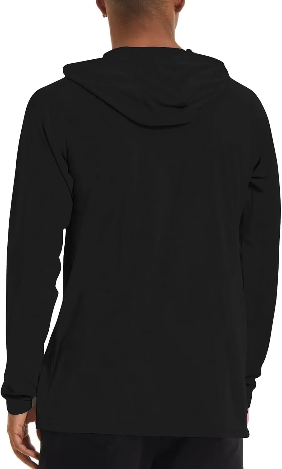 Sun Shirts for Men UPF 50  UV Protection Lightweight Fishing Hoodies Breathable Hiking Rash Guard Running Tee Shirts
