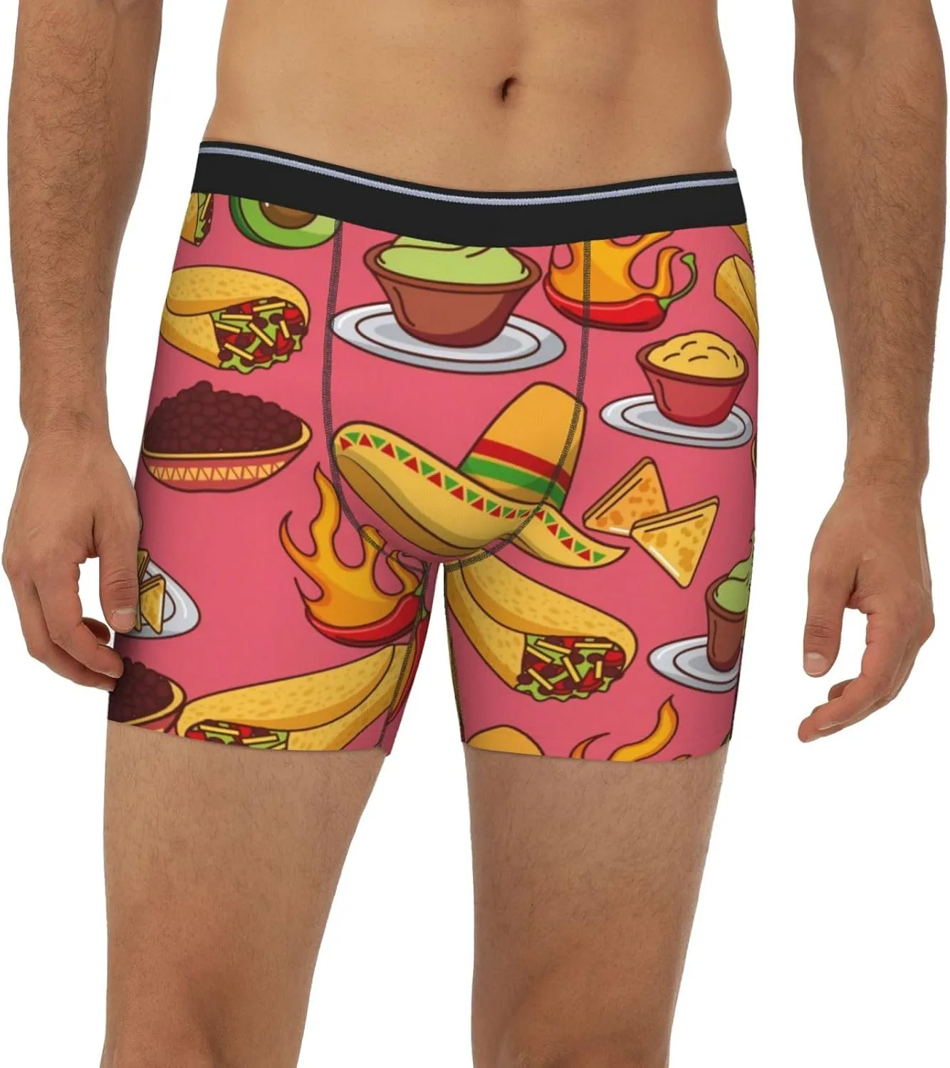Taco Mens Boxer Briefs Underwear Boxer Shorts Quick Dry