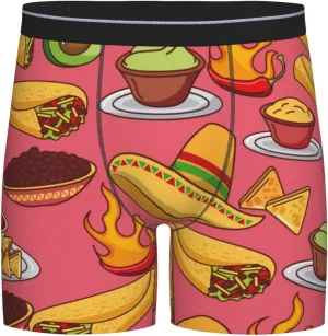 Taco Mens Boxer Briefs Underwear Boxer Shorts Quick Dry