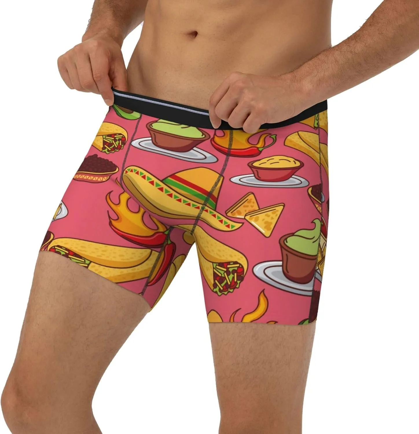 Taco Mens Boxer Briefs Underwear Boxer Shorts Quick Dry
