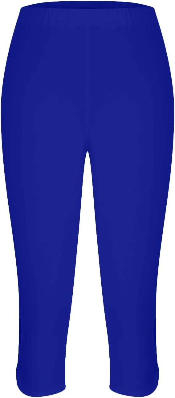 TARIENDY Capri Leggings for Women Trendy 2025 Summer Stretch Capri Pants Plus Size Capris High Waisted Comfy Yoga Pants