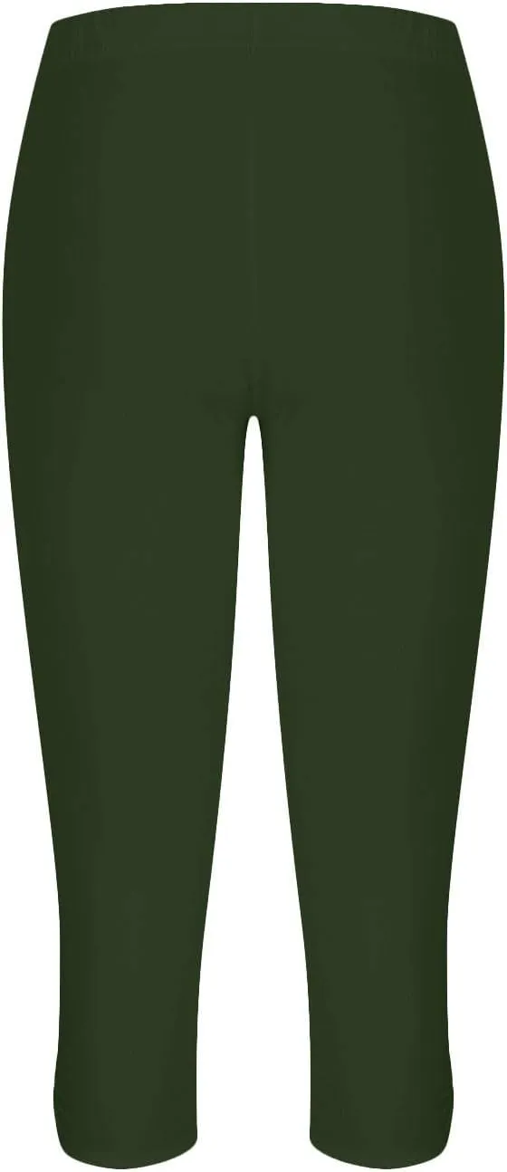 TARIENDY Capri Leggings for Women Trendy 2025 Summer Stretch Capri Pants Plus Size Capris High Waisted Comfy Yoga Pants