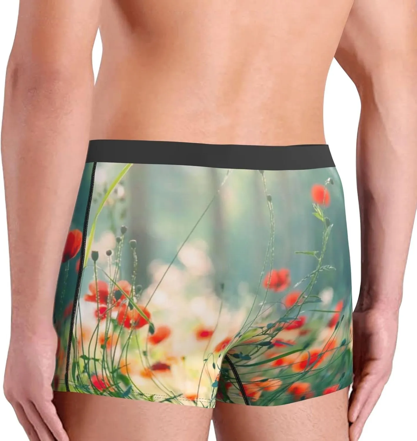 Texas Flag Men'S Mesh Boxer Briefs Breathable Sports Underwear