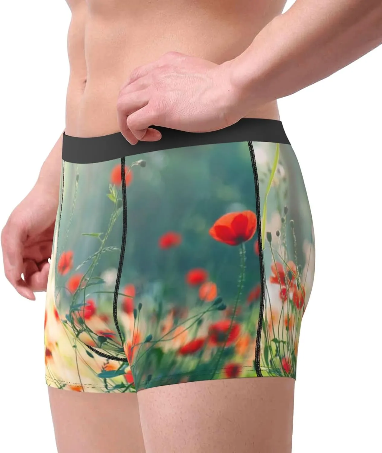 Texas Flag Men'S Mesh Boxer Briefs Breathable Sports Underwear