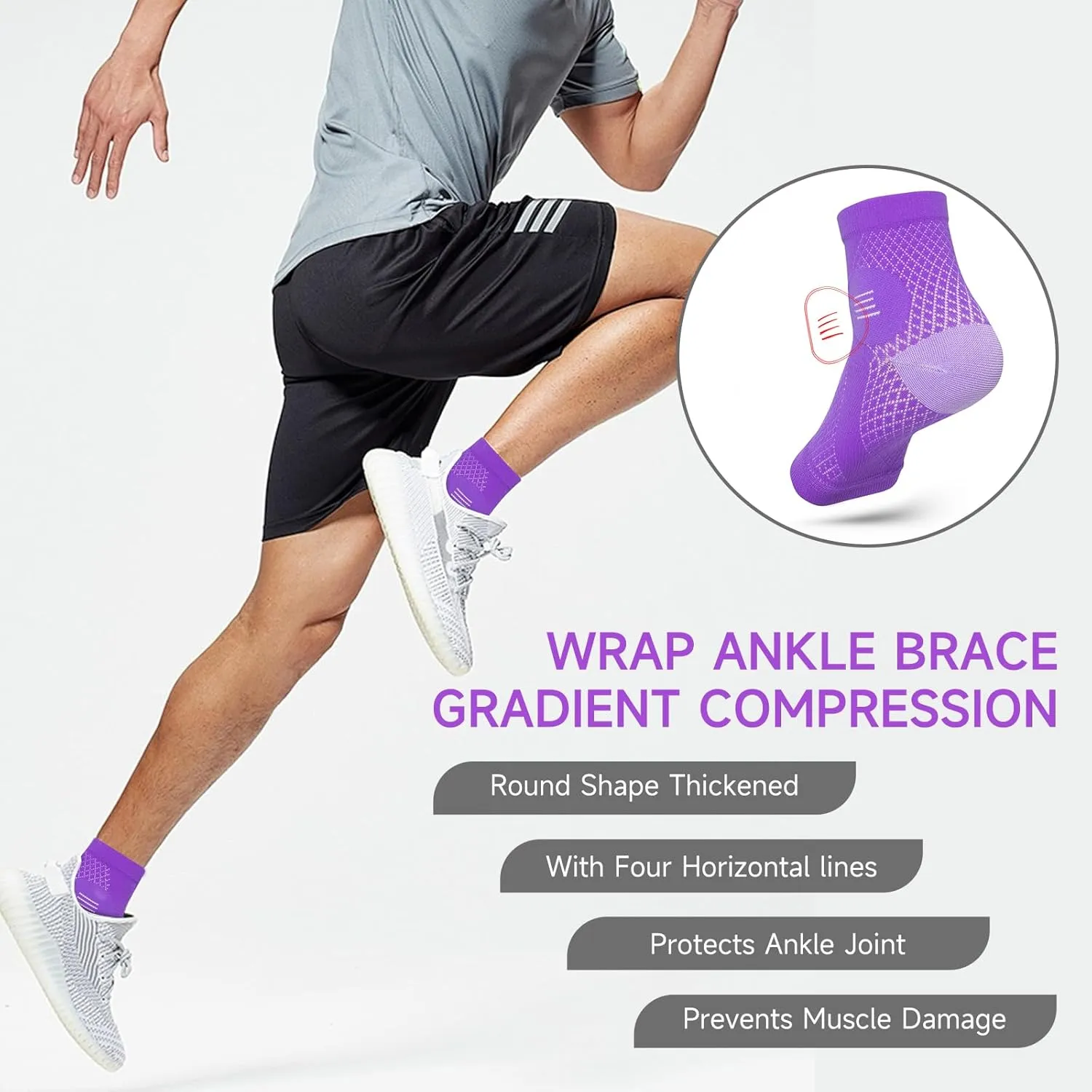 Upgraded Neuropathy Socks for Women & Men，Toeless Compression Foot Neuropathy Socks，Soothe Relief Compression Socks 20-30 mmHg