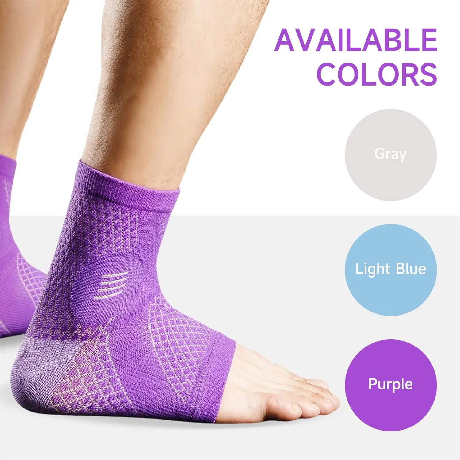 Upgraded Neuropathy Socks for Women & Men，Toeless Compression Foot Neuropathy Socks，Soothe Relief Compression Socks 20-30 mmHg