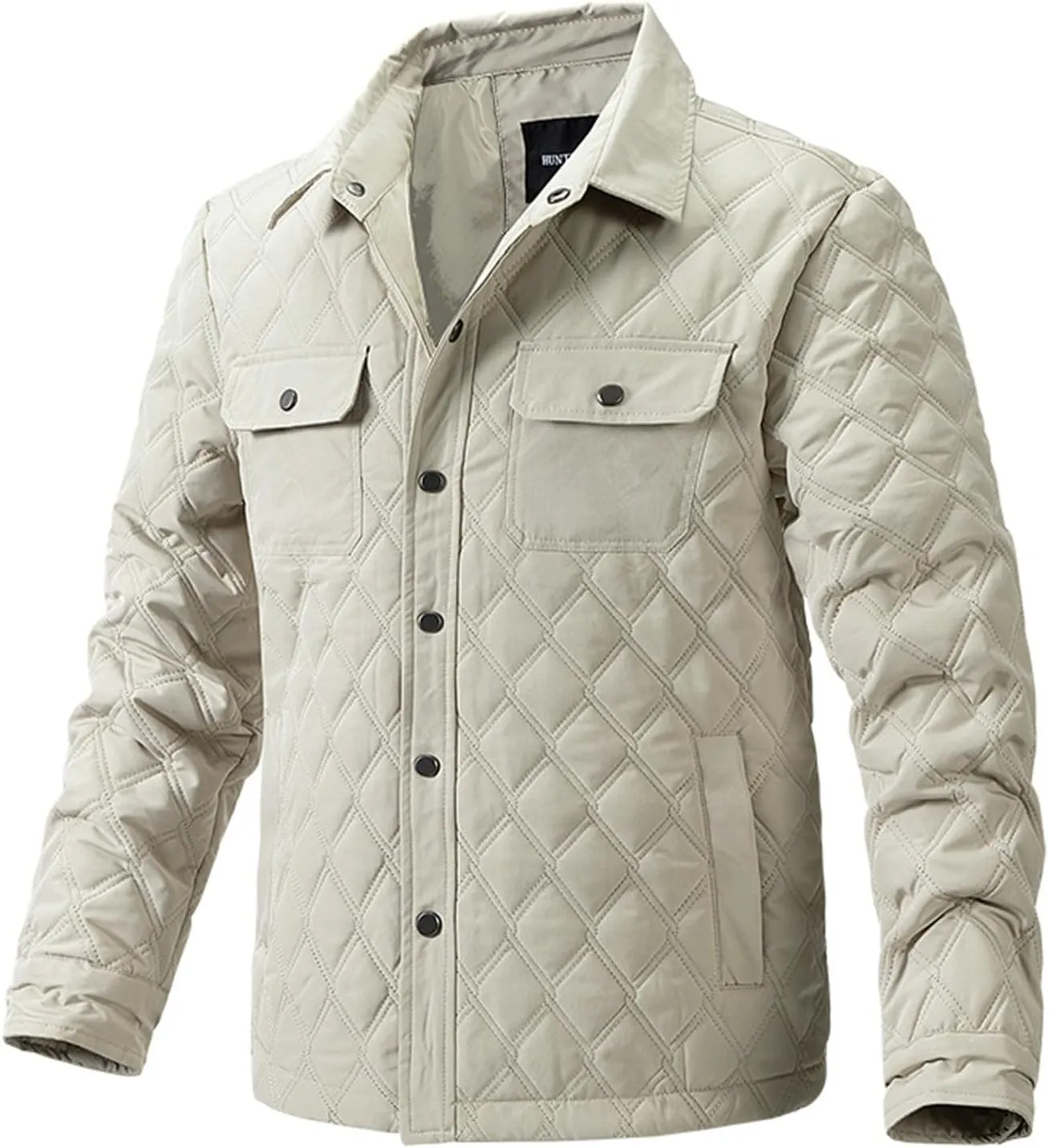 Winter Jackets for Men Puffer Jackets Lightweight Quilted Jackets Slim Fit Casual Long Sleeve Insulation Warm Jackets