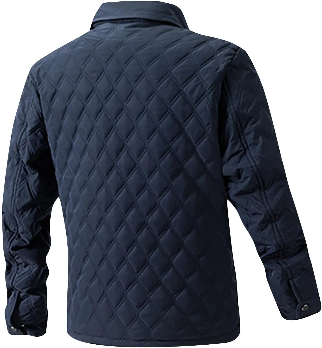 Winter Jackets for Men Puffer Jackets Lightweight Quilted Jackets Slim Fit Casual Long Sleeve Insulation Warm Jackets