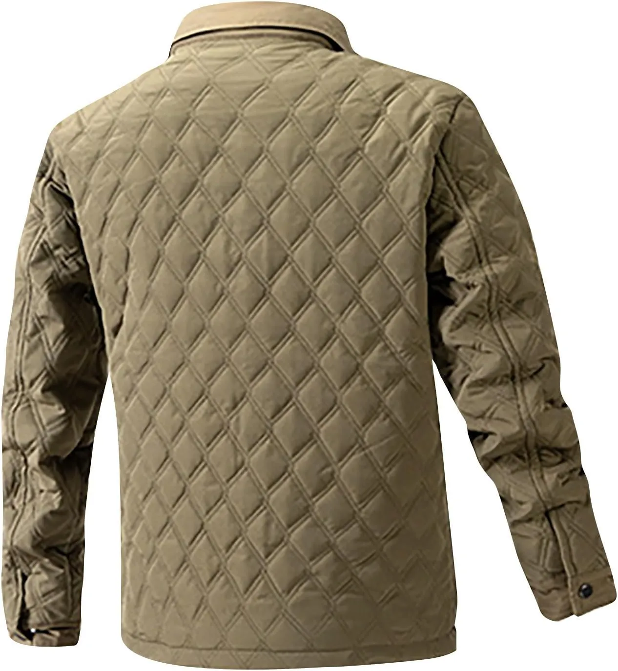 Winter Jackets for Men Puffer Jackets Lightweight Quilted Jackets Slim Fit Casual Long Sleeve Insulation Warm Jackets