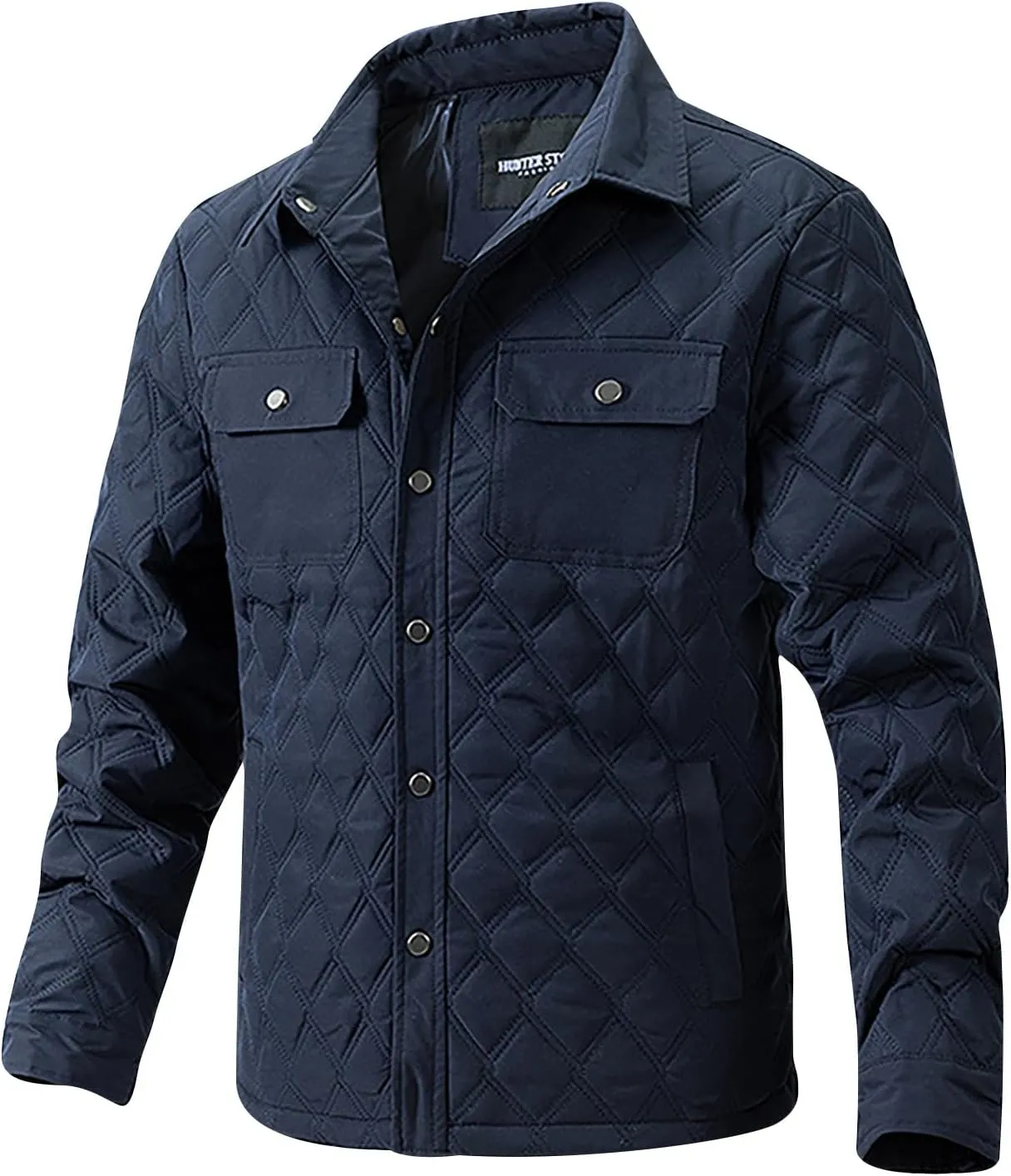 Winter Jackets for Men Puffer Jackets Lightweight Quilted Jackets Slim Fit Casual Long Sleeve Insulation Warm Jackets