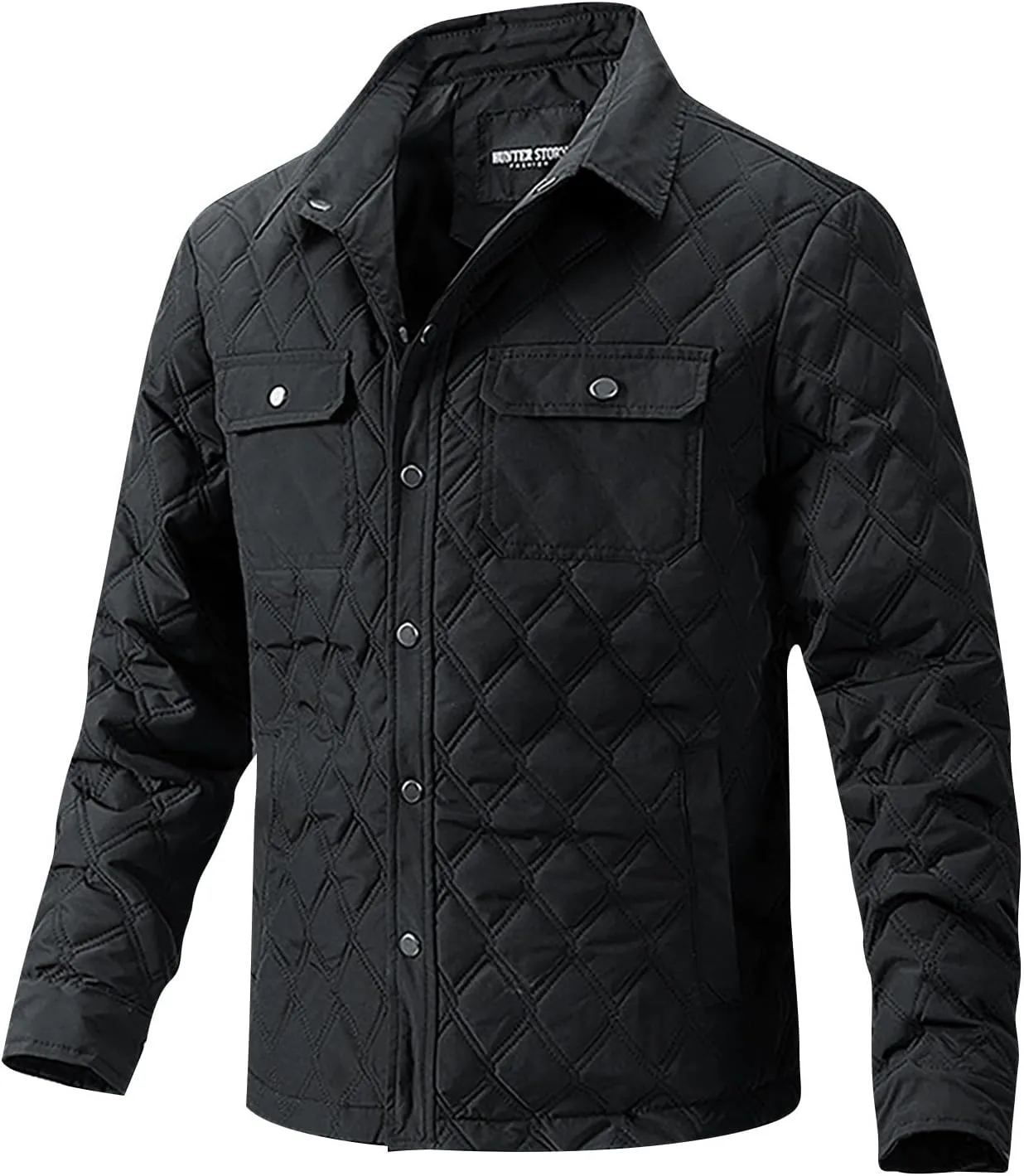 Winter Jackets for Men Puffer Jackets Lightweight Quilted Jackets Slim Fit Casual Long Sleeve Insulation Warm Jackets