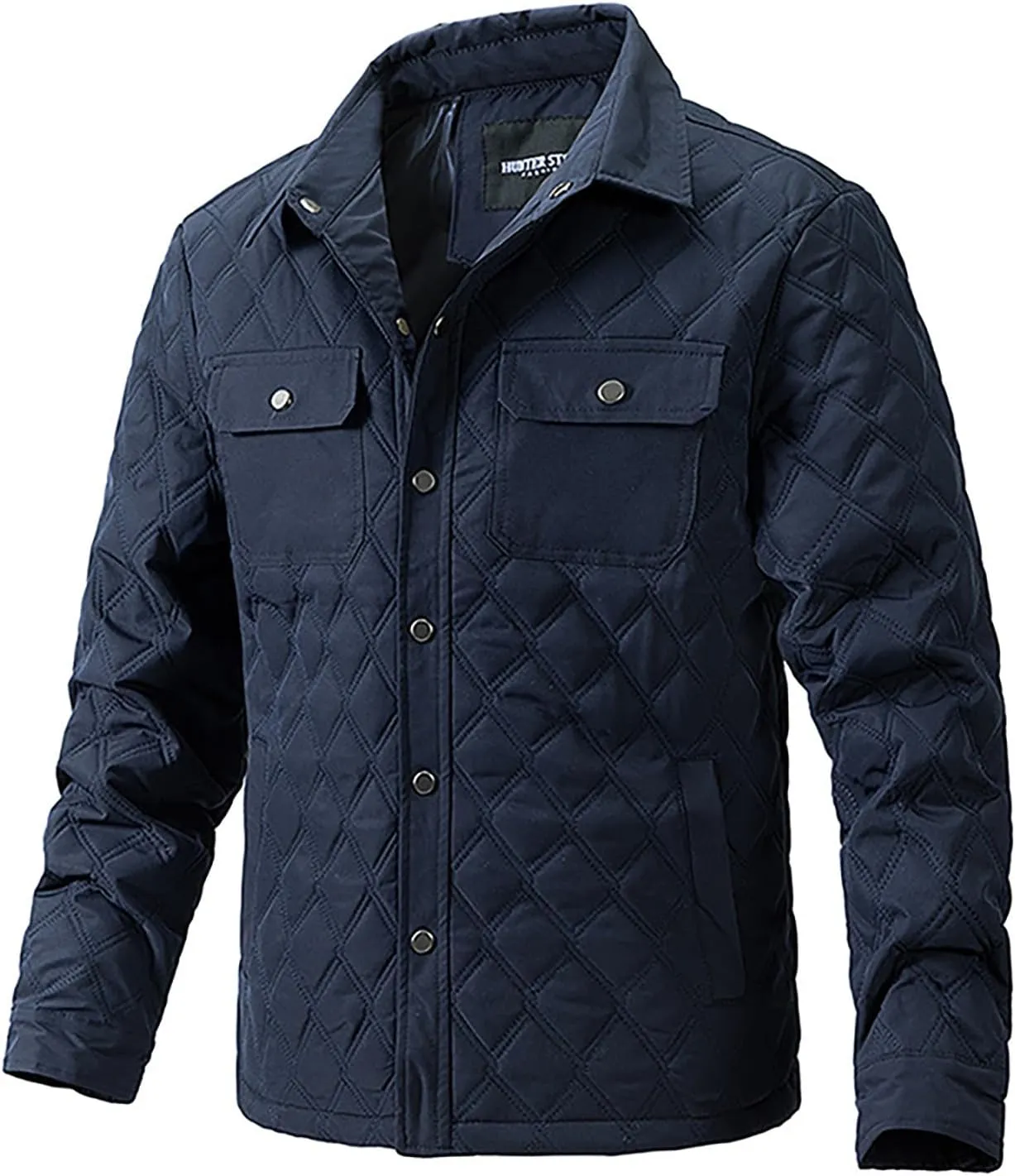 Winter Jackets for Men Puffer Jackets Lightweight Quilted Jackets Slim Fit Casual Long Sleeve Insulation Warm Jackets