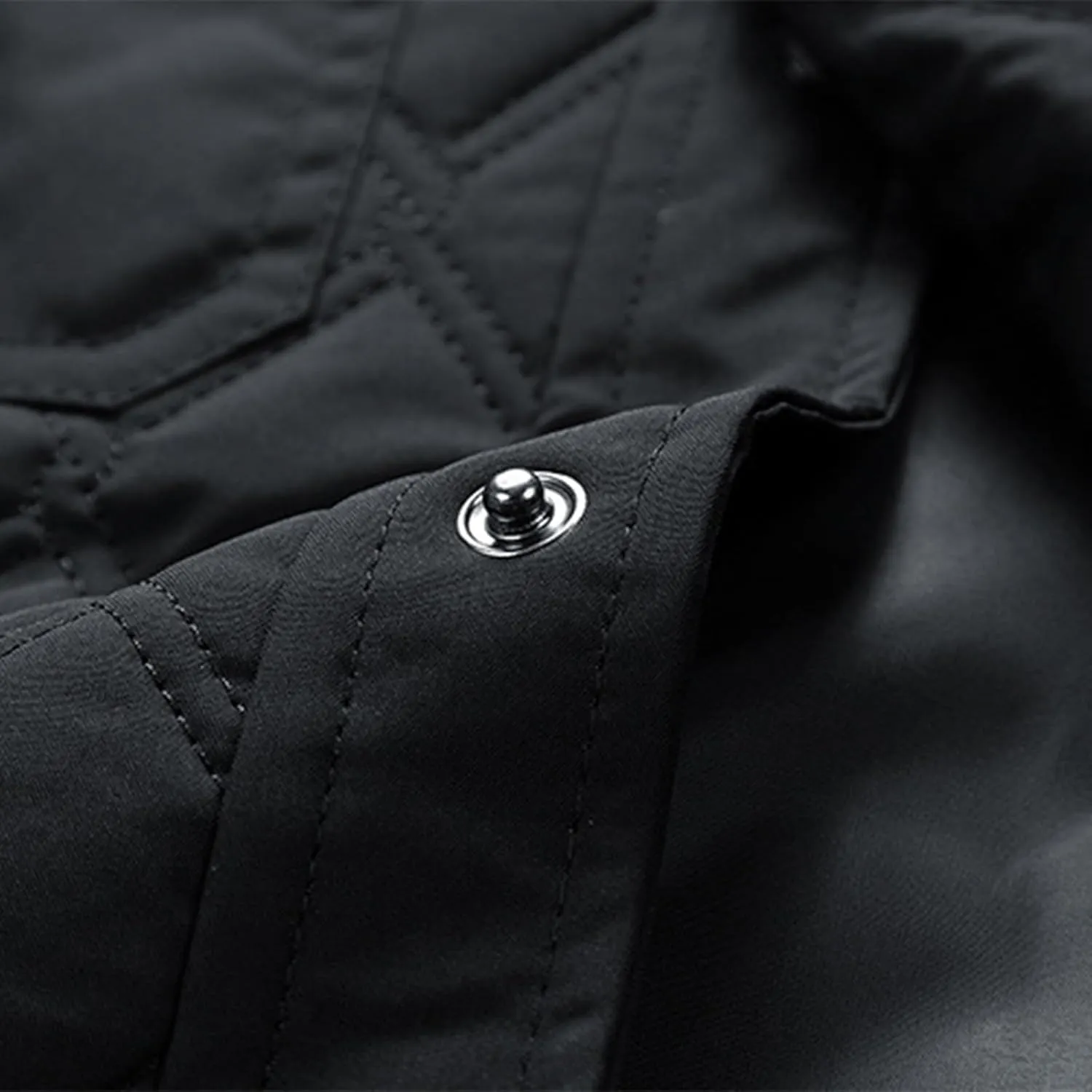 Winter Jackets for Men Puffer Jackets Lightweight Quilted Jackets Slim Fit Casual Long Sleeve Insulation Warm Jackets