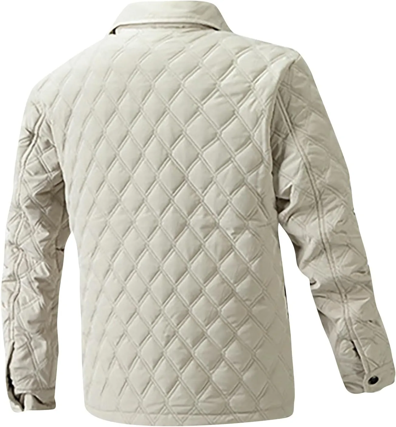 Winter Jackets for Men Puffer Jackets Lightweight Quilted Jackets Slim Fit Casual Long Sleeve Insulation Warm Jackets