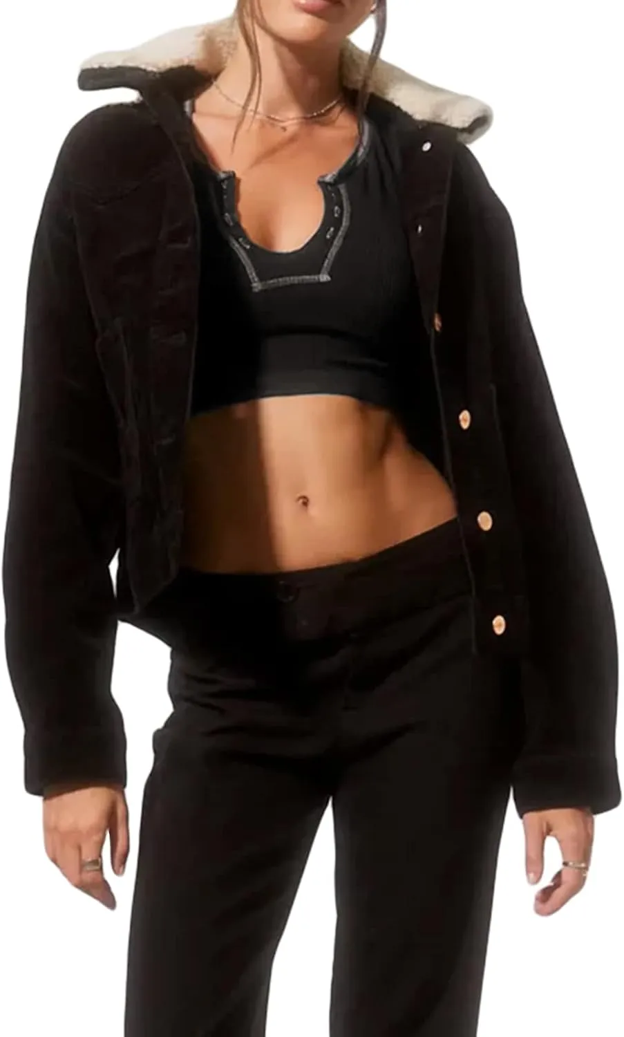 Women Summer Rib Knit Cap Sleeve Tight Crop Top V Neck Going Out Slim Fit Basic Contrast Color Y2K Skinny Tee Shirt