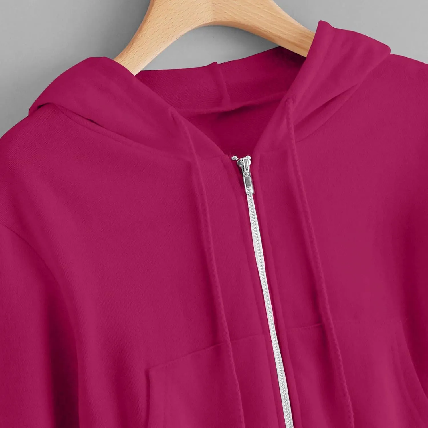 Women Zip up Cropped Hoodies Long Sleeve Crop Tops Y2k Trendy Jackets Sweatshirts Teen Girl Casual Cute Clothing 2025