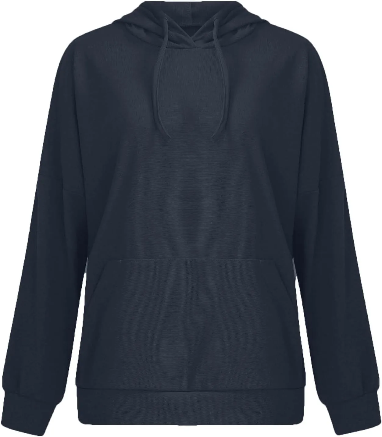 Women's 2024 Waffle Knit Hoodies Stylish Oversized Sweatshirts with Drawstring Hooded Lightweight Athletic Hoody Tops