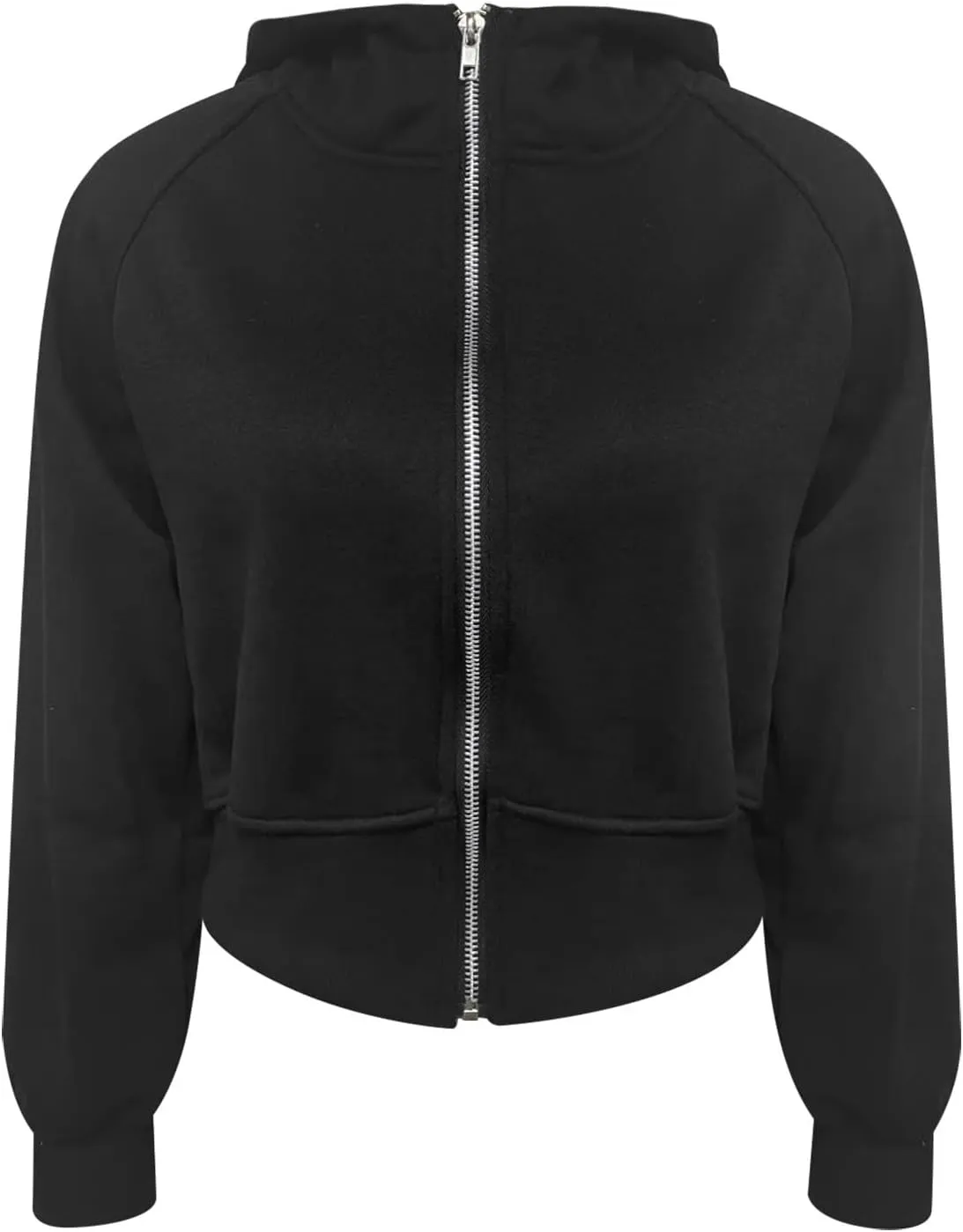 Womens Fashion Hoodies Oversized Sweatshirts Cropped Zip Jacket Hooded Casual Crop Tops Fleece Teen Girls Y2k Clothes