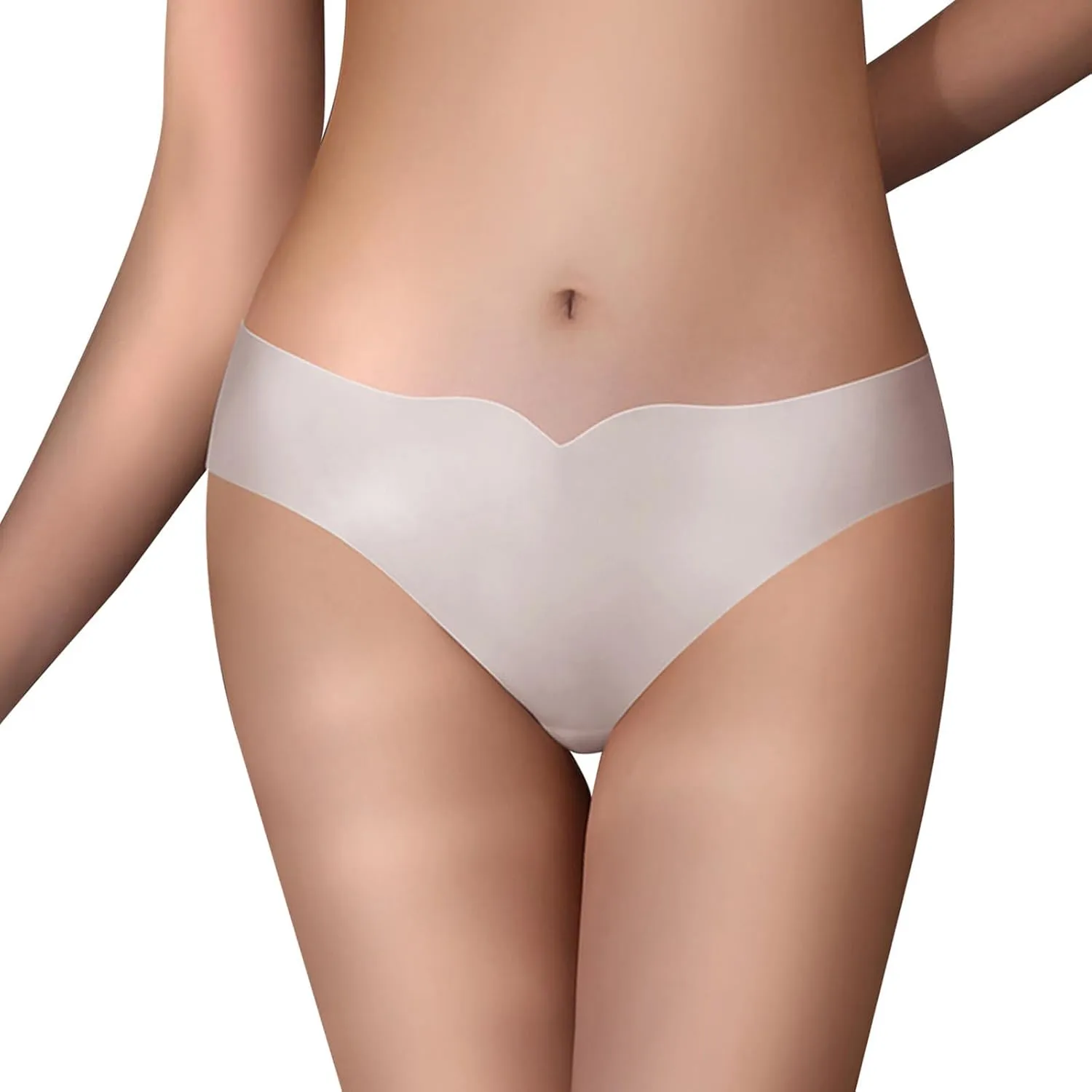 Womens Seamless Silky Panties Soft Elastic Breathable Comfy Ice Silk Underpants Invisible Hipster Stretchy Briefs