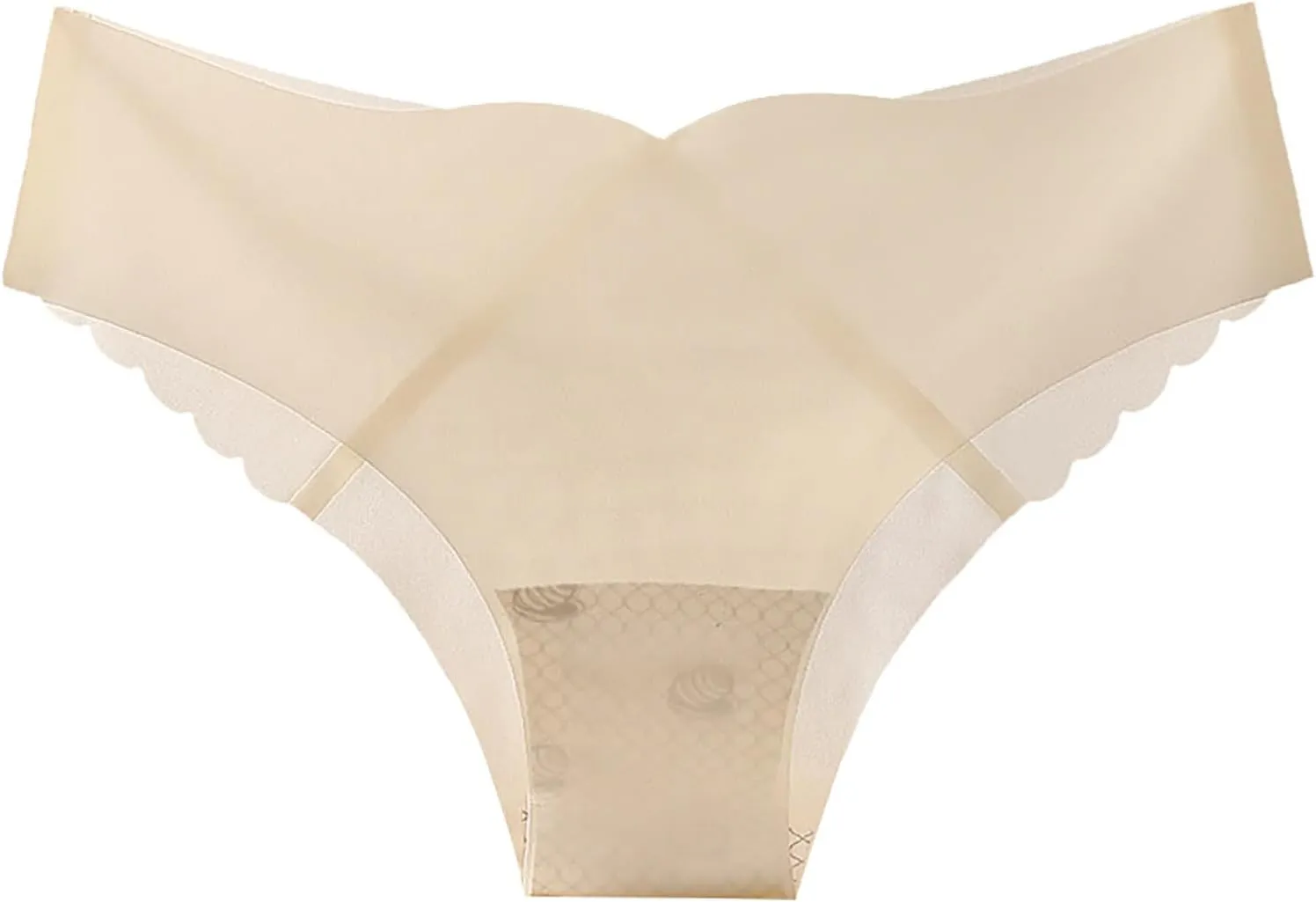 Womens Seamless Silky Panties Soft Elastic Breathable Comfy Ice Silk Underpants Invisible Hipster Stretchy Briefs
